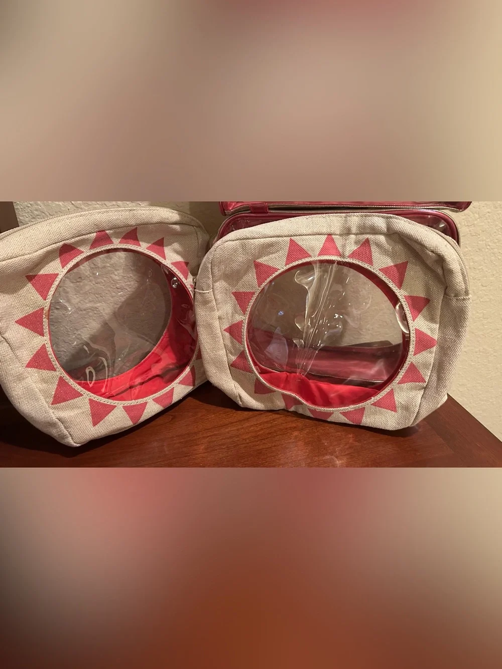 6 Sephora Large Makeup Bags Clear Zippered Bags Storage